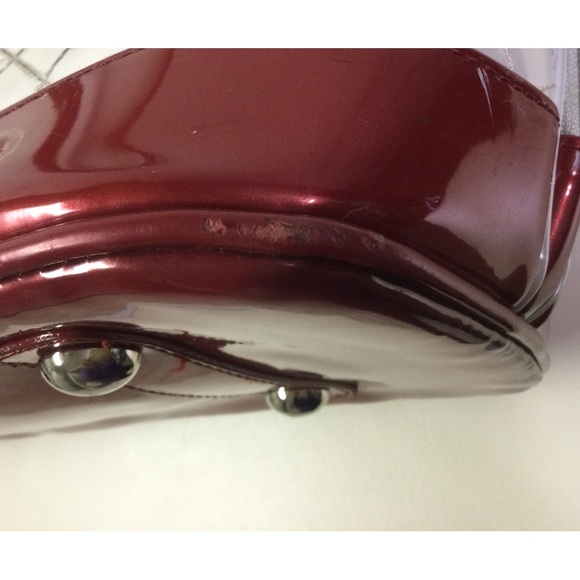 Loungefly Hello Kitty Quilted Faux Patent Leather Dome Satchel - Picture 11 of 15